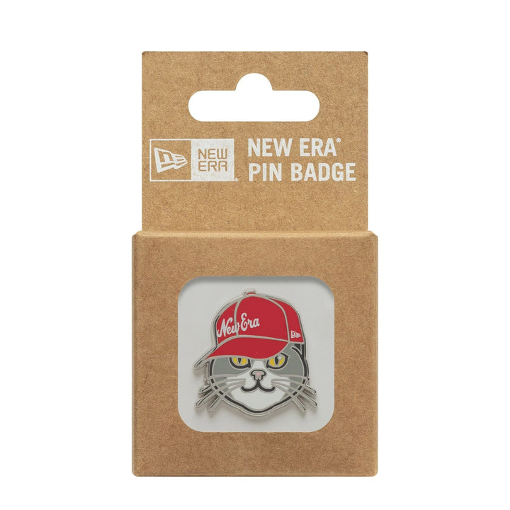 New Era Cat Red Pin Badge - Shop-Tetuan