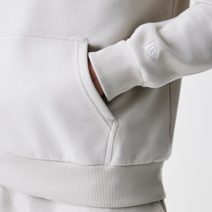 New Era NBA Piping Oversized Pullover Hoodie LA Lakers cream