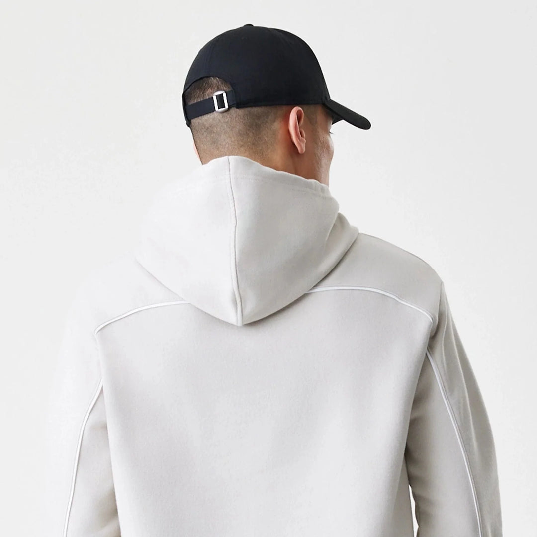 New Era NBA Piping Oversized Pullover Hoodie LA Lakers cream