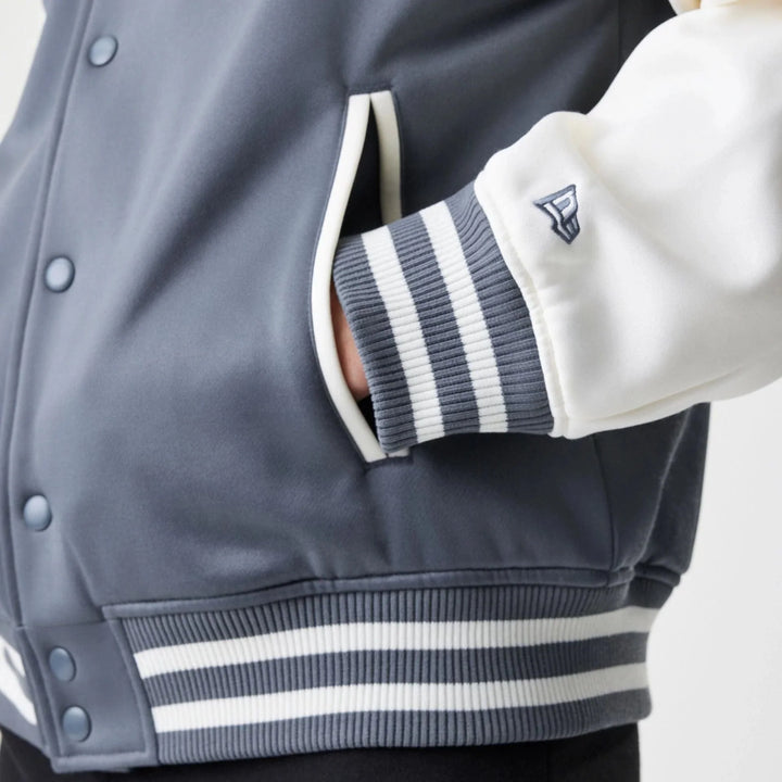 New Era MLB Varsity Jacket LA Dodgers grey