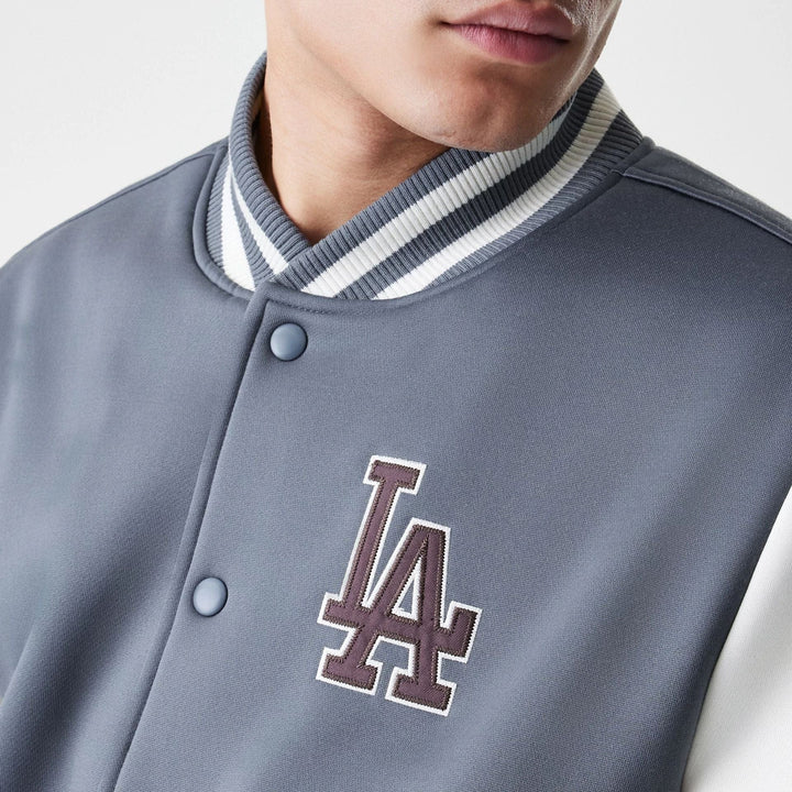New Era MLB Varsity Jacket LA Dodgers grey