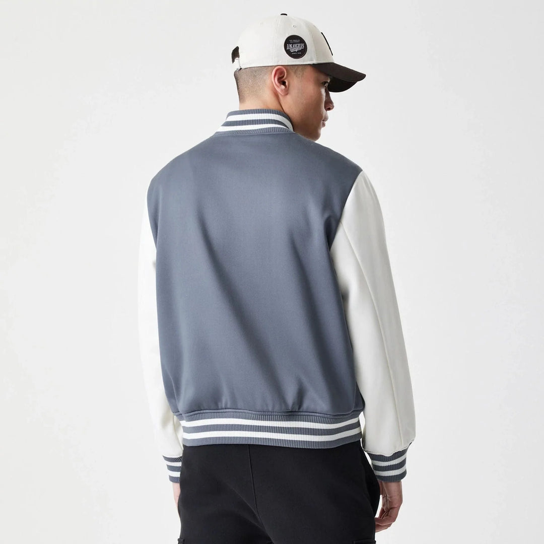 New Era MLB Varsity Jacket LA Dodgers grey