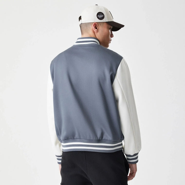 New Era MLB Varsity Jacket LA Dodgers grey