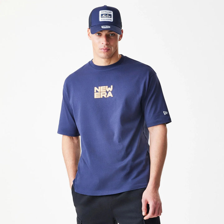 New Era Location Oversized Tee navy