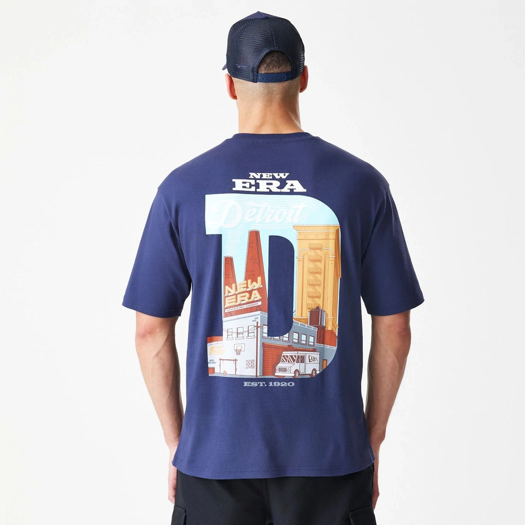 New Era Location Oversized Tee navy
