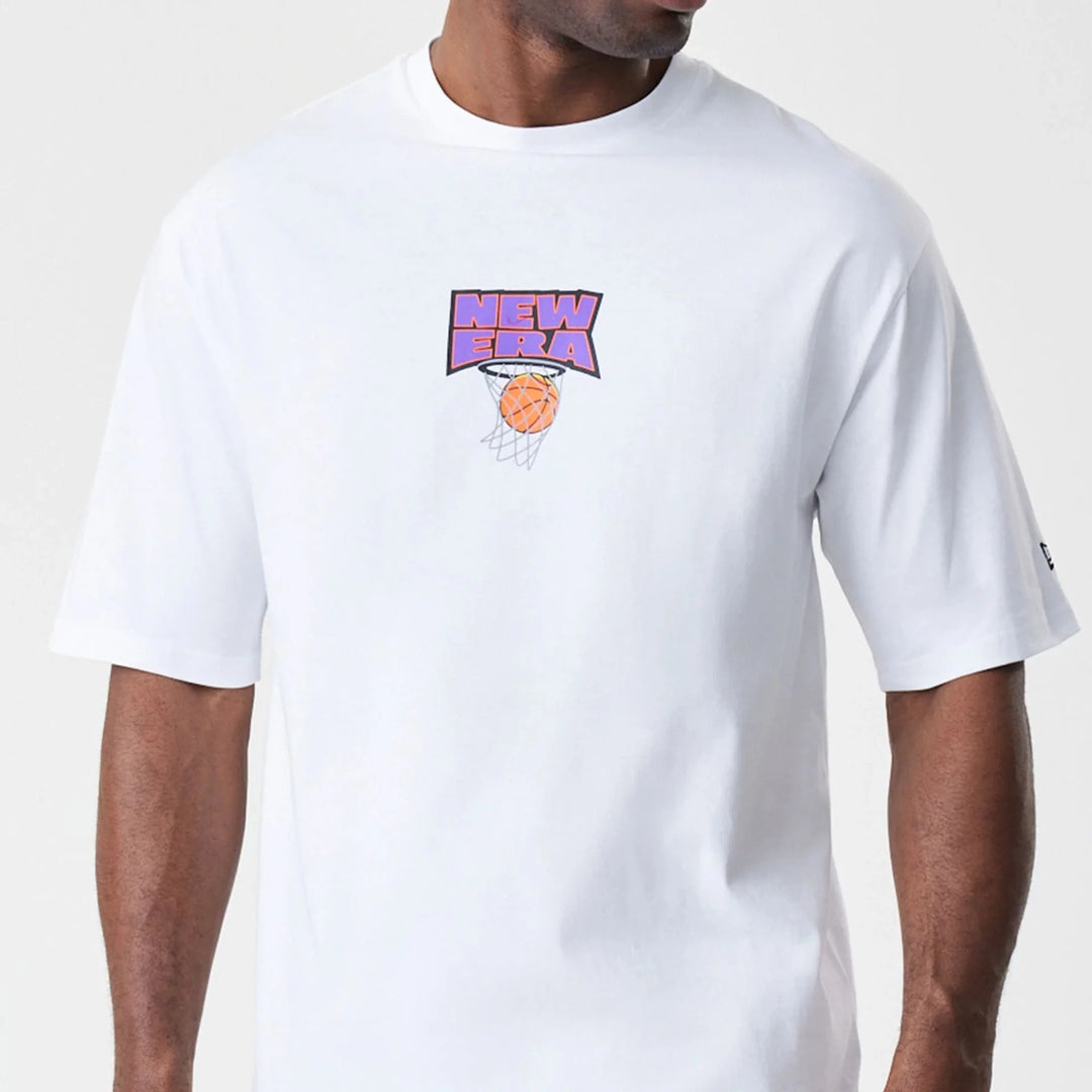 New Era Location Oversized Tee white