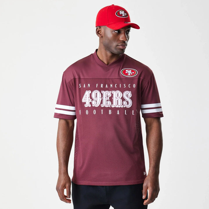 New Era NFL Mesh Jersey SF 49ers dark red