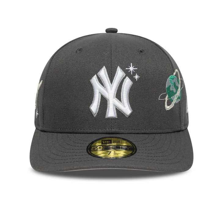 New Era MLB Planet Icon 59Fifty NY Yankees charcoal - Shop-Tetuan