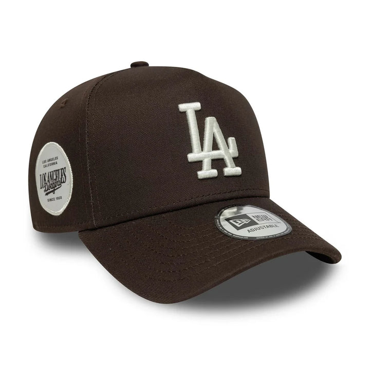 New Era MLB Sidepatch E-Frame 9Forty LA Dodgers dark brown