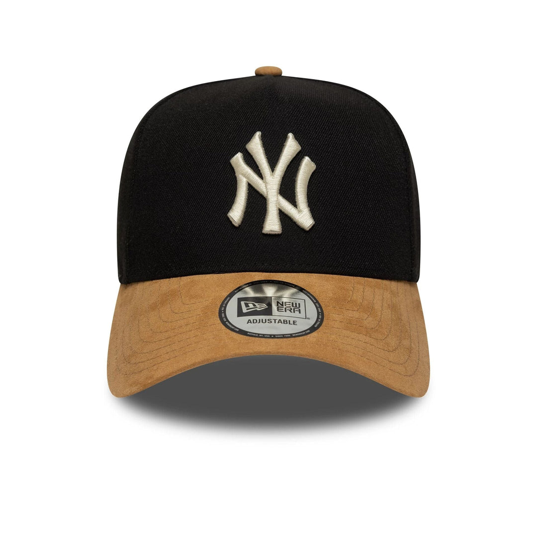 New Era MLB Suede VIsor 9Forty E-Frame NY Yankees blk/beige - Shop-Tetuan