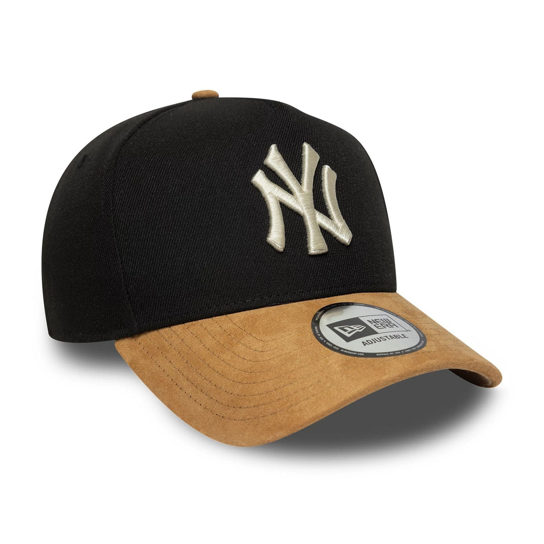 New Era MLB Suede VIsor 9Forty E-Frame NY Yankees blk/beige - Shop-Tetuan