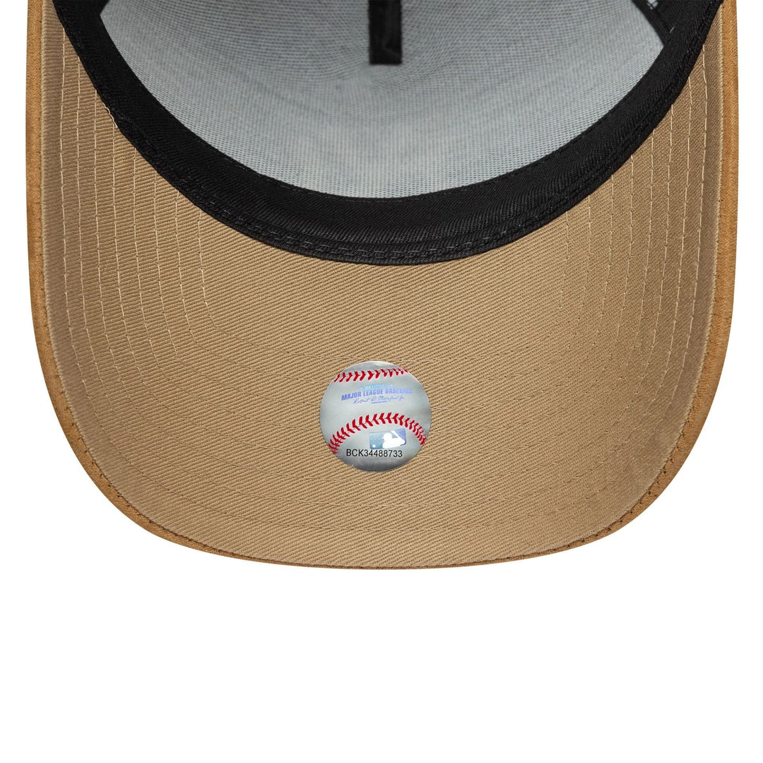 New Era MLB Suede VIsor 9Forty E-Frame NY Yankees blk/beige - Shop-Tetuan