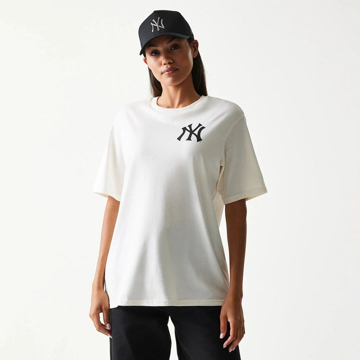 New Era MLB Food Graphic Open Tee NY Yankees white - Shop-Tetuan