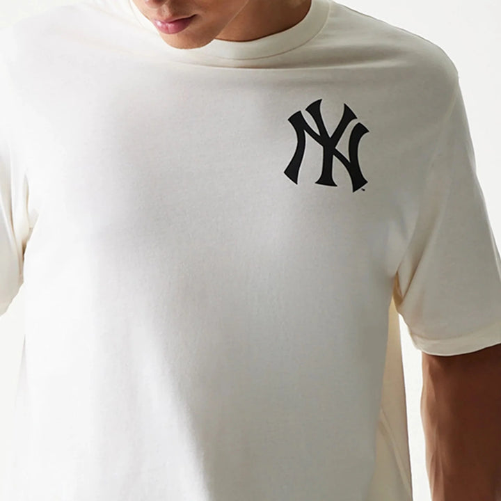 New Era MLB Food Graphic Open Tee NY Yankees white - Shop-Tetuan