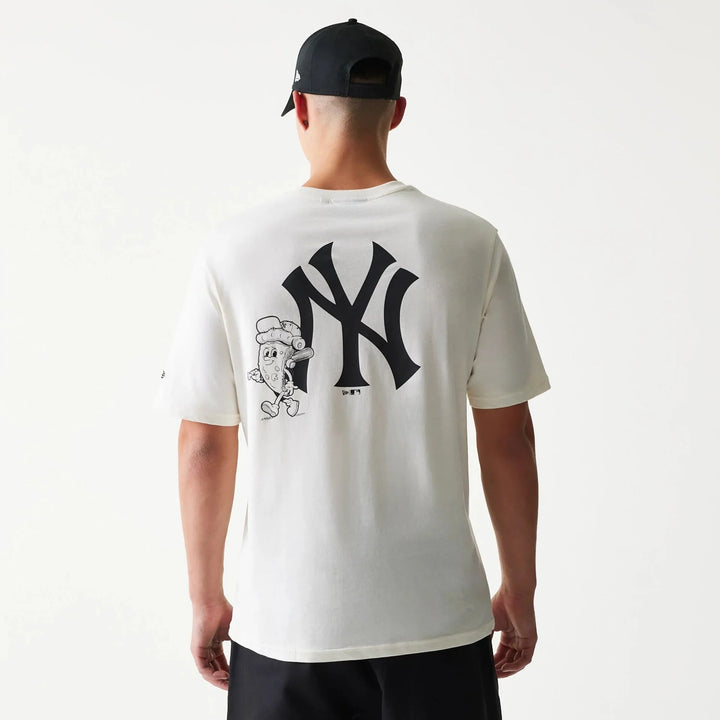 New Era MLB Food Graphic Open Tee NY Yankees white - Shop-Tetuan