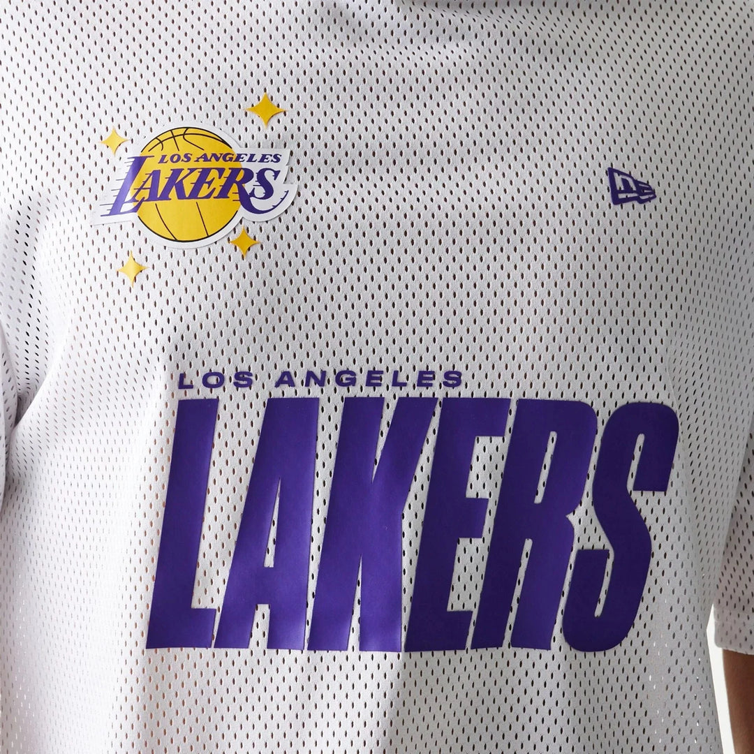 New Era NBA Graphic Mesh Tee LA Lakers white - Shop-Tetuan
