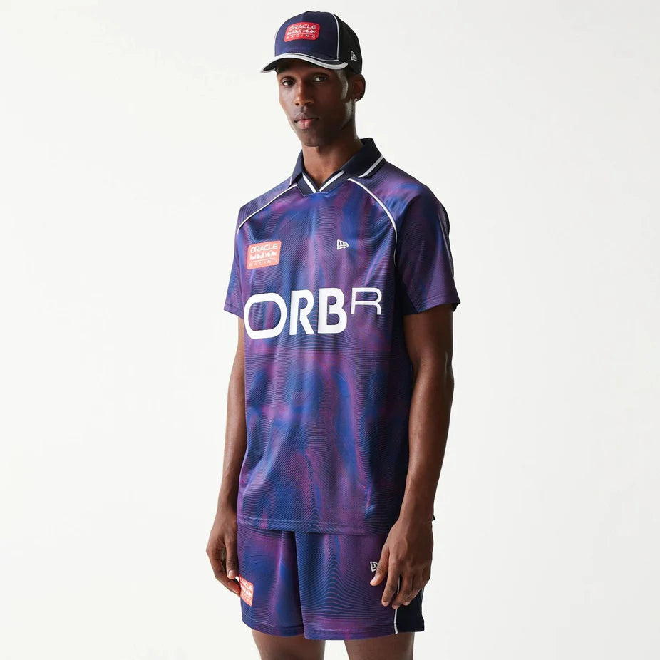 New Era All Over Print Football Tee RB Racing dark blue - Shop-Tetuan