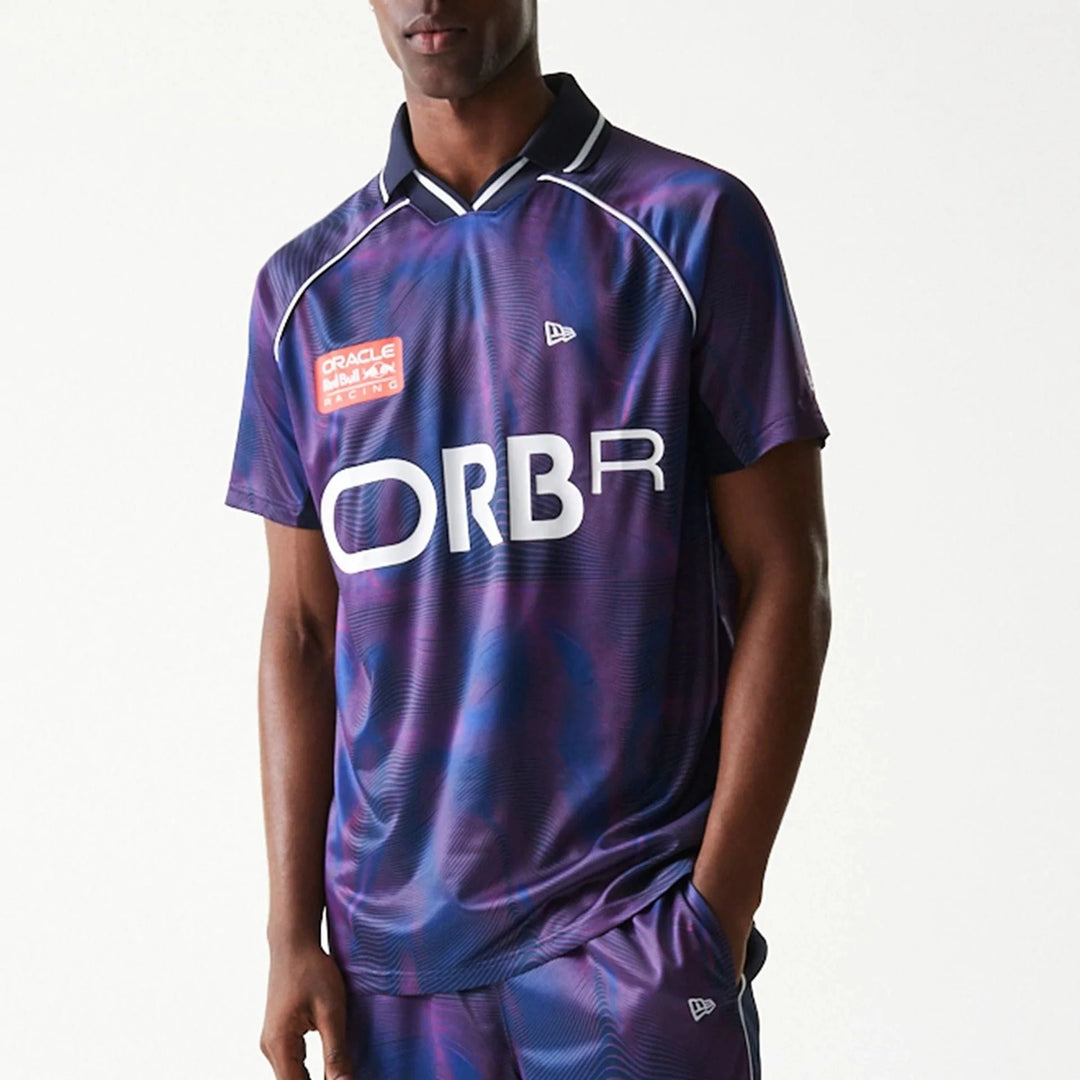 New Era All Over Print Football Tee RB Racing dark blue - Shop-Tetuan