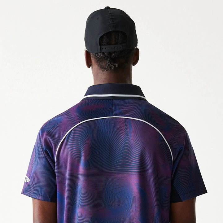 New Era All Over Print Football Tee RB Racing dark blue - Shop-Tetuan