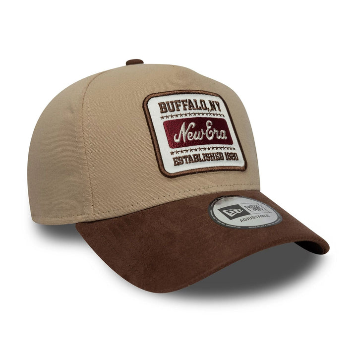 New Era Patch Suede 9Forty E-Frame light beige/brown - Shop-Tetuan