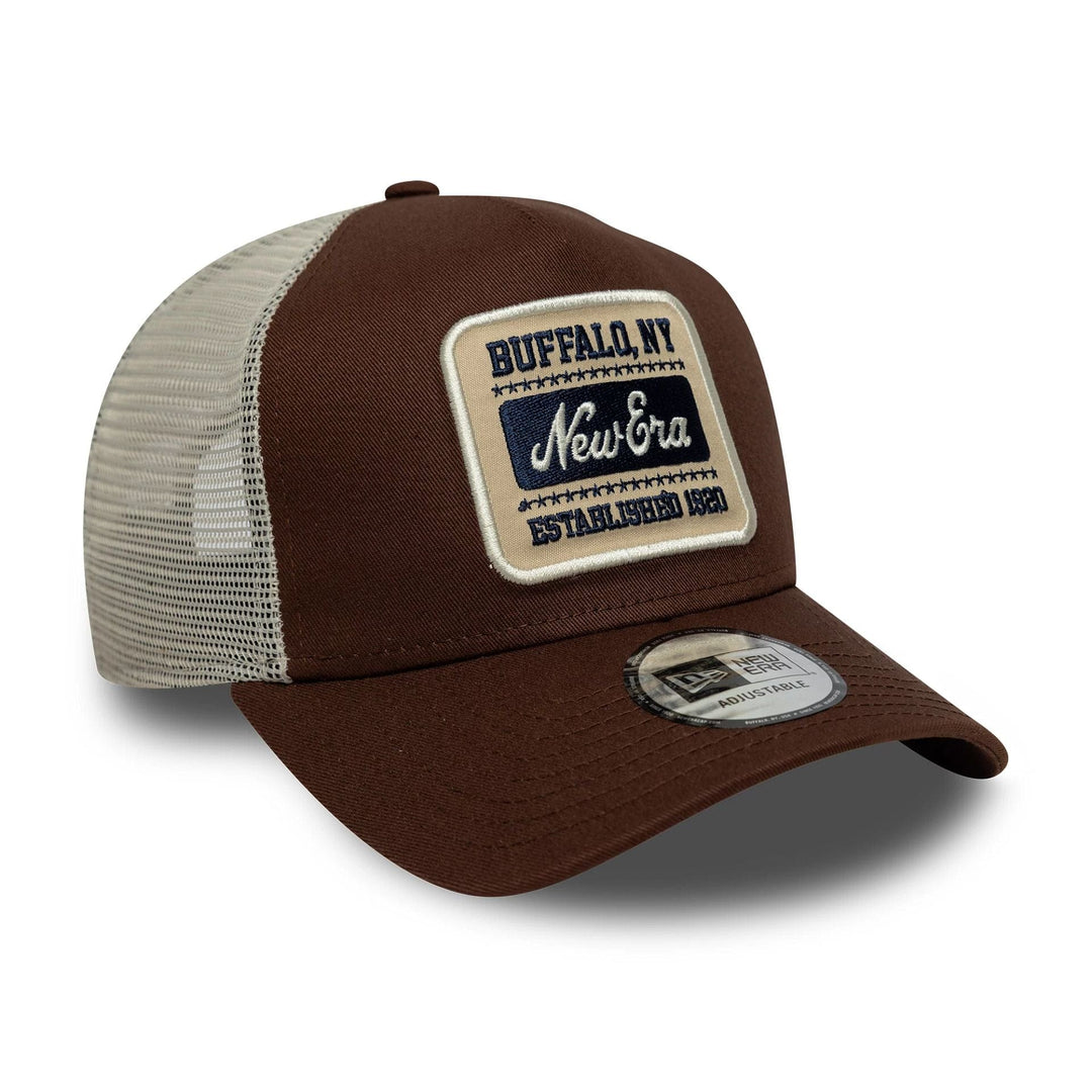 New Era Patch 9Forty A-Frame Trucker brown - Shop-Tetuan