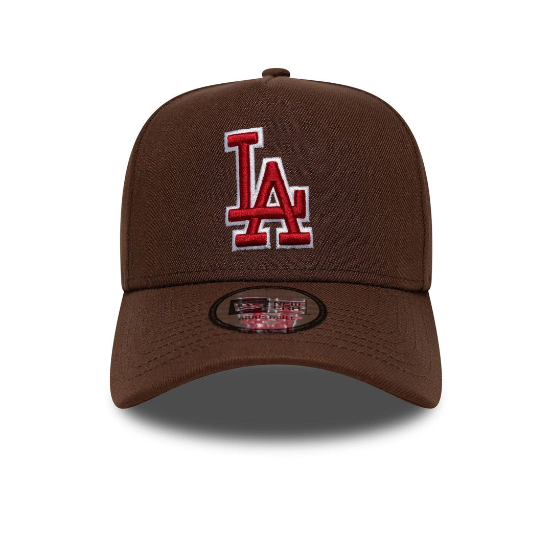 New Era MLB Outline Script 9Forty E-Frame LA Dodgers brown - Shop-Tetuan