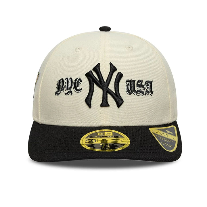 New Era MLB Cooperstown Low Profile 59Fifty NY Yankees cream - Shop-Tetuan