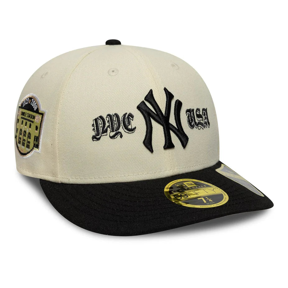 New Era MLB Cooperstown Low Profile 59Fifty NY Yankees cream - Shop-Tetuan