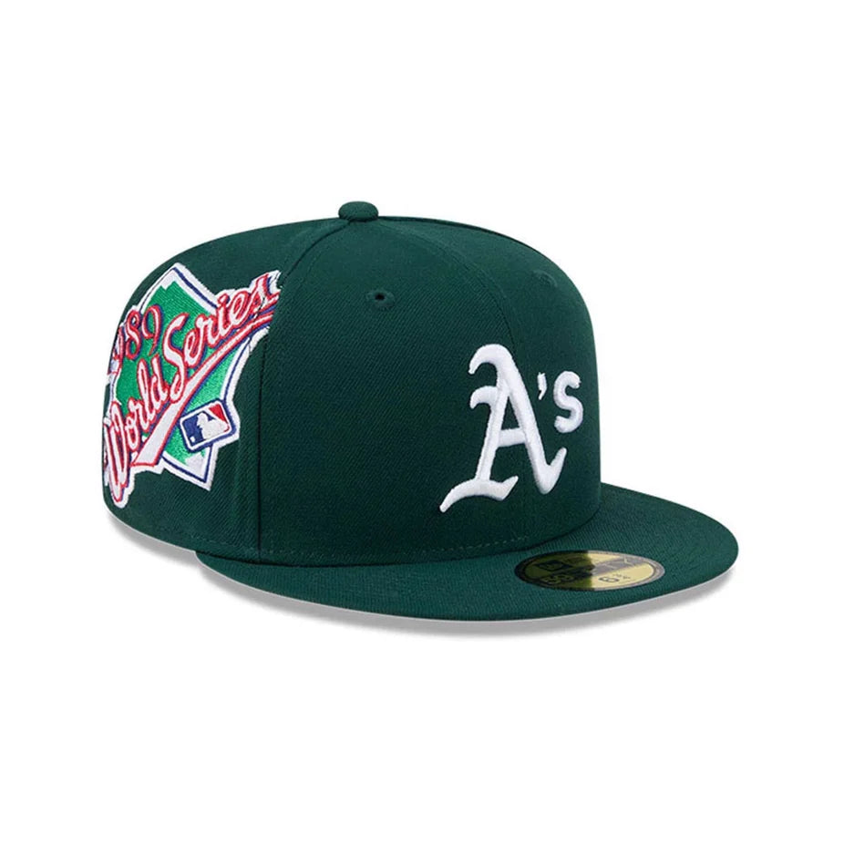 New Era MLB Hidden Hit 59Fifty Athletics dark green - Shop-Tetuan