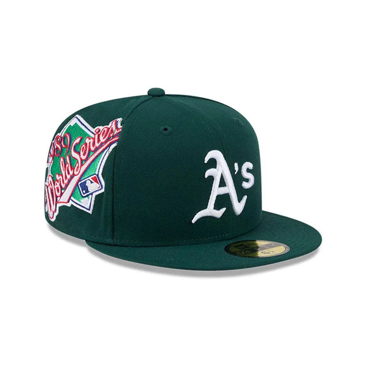 New Era MLB Hidden Hit 59Fifty Athletics dark green - Shop-Tetuan