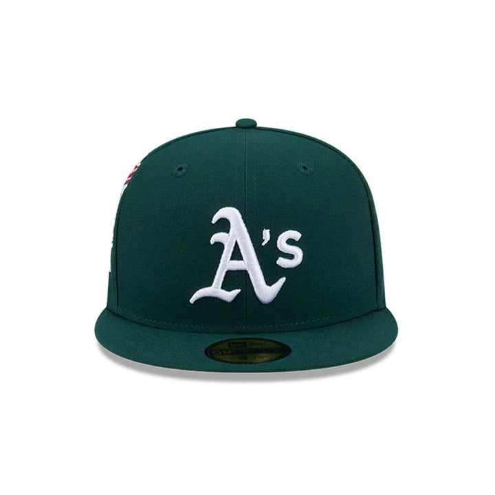 New Era MLB Hidden Hit 59Fifty Athletics dark green - Shop-Tetuan