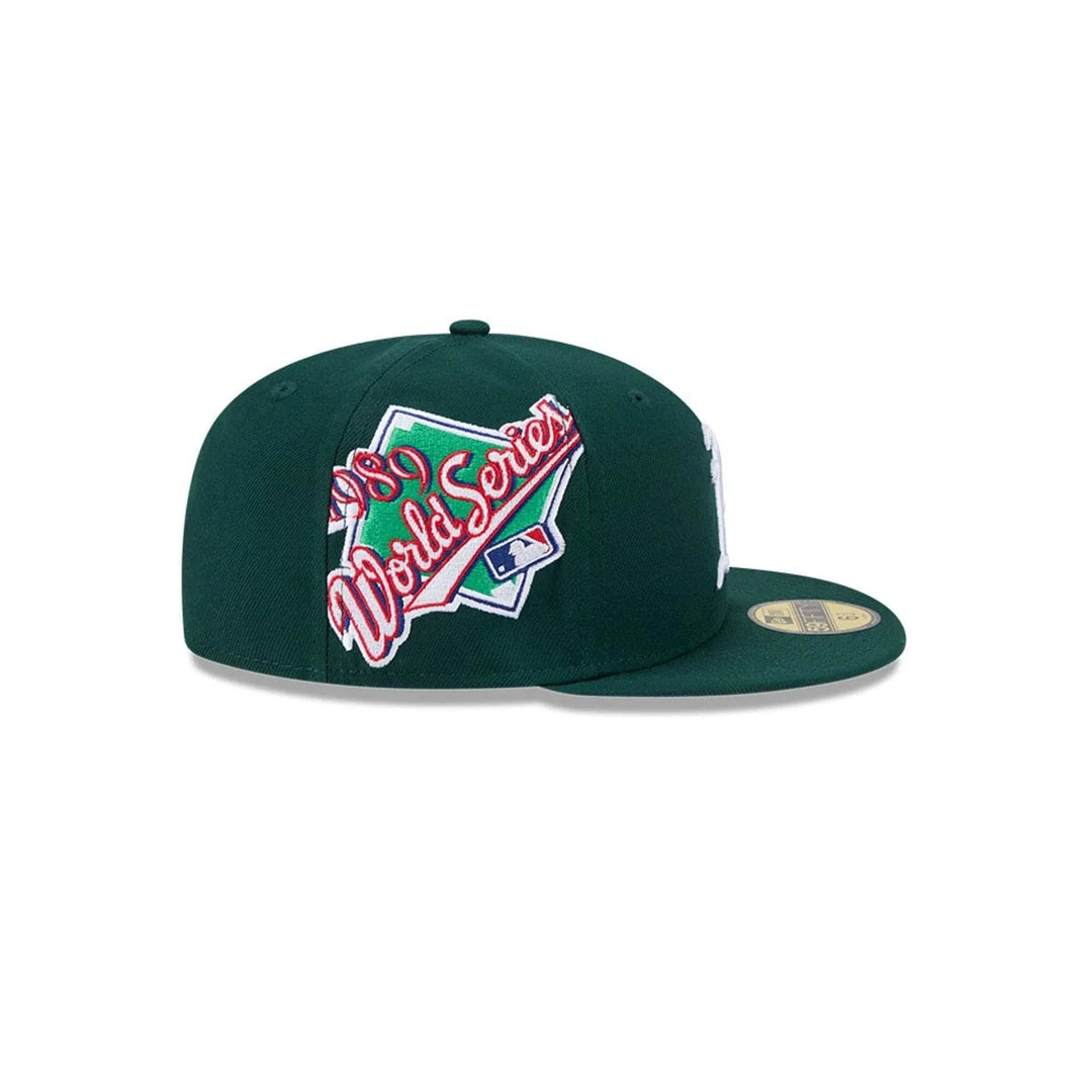 New Era MLB Hidden Hit 59Fifty Athletics dark green - Shop-Tetuan