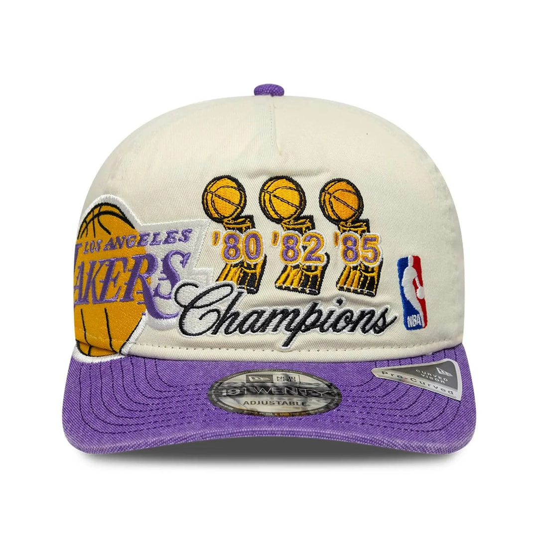 New Era NBA Hardwood Classic 19Twenty LA Lakers cream