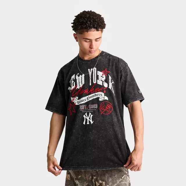 New Era Lifgras 3440 NY Yankees Tee black - Shop-Tetuan