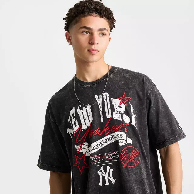 New Era Lifgras 3440 NY Yankees Tee black - Shop-Tetuan