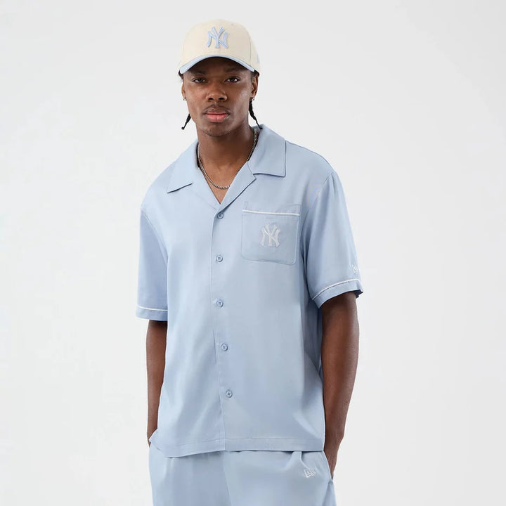 Mew Era MLB Graphic Revere NY Yankees SS Shirt pastel blue
