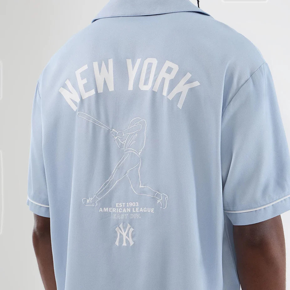 Mew Era MLB Graphic Revere NY Yankees SS Shirt pastel blue