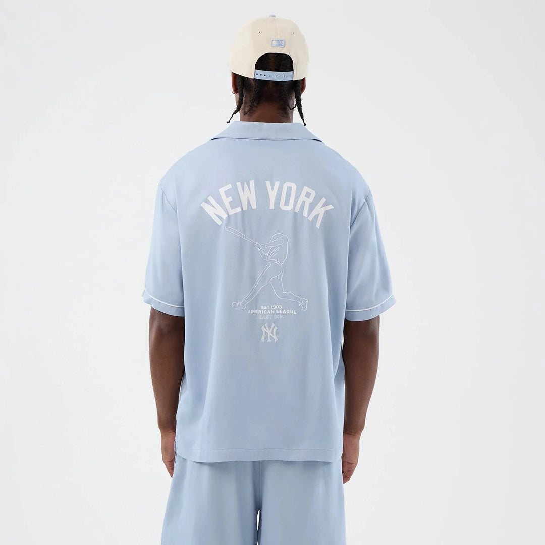 Mew Era MLB Graphic Revere NY Yankees SS Shirt pastel blue