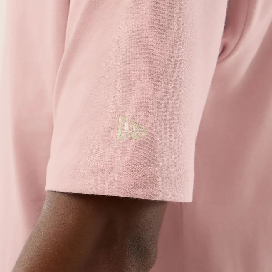 New Era Floral Graphic Oversized Tee Pastel Pink - Shop-Tetuan