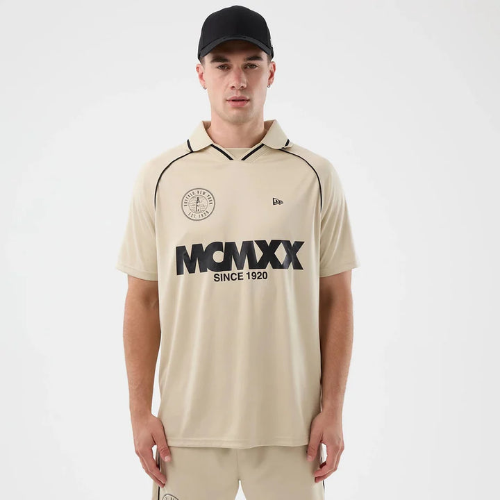 New Era Football Tee Light Beige