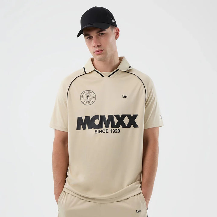 New Era Football Tee Light Beige