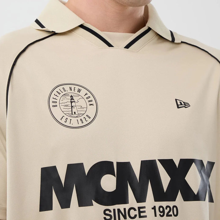 New Era Football Tee Light Beige
