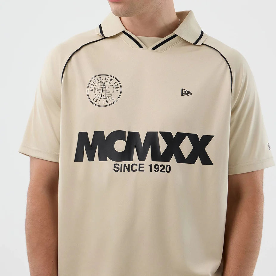 New Era Football Tee Light Beige