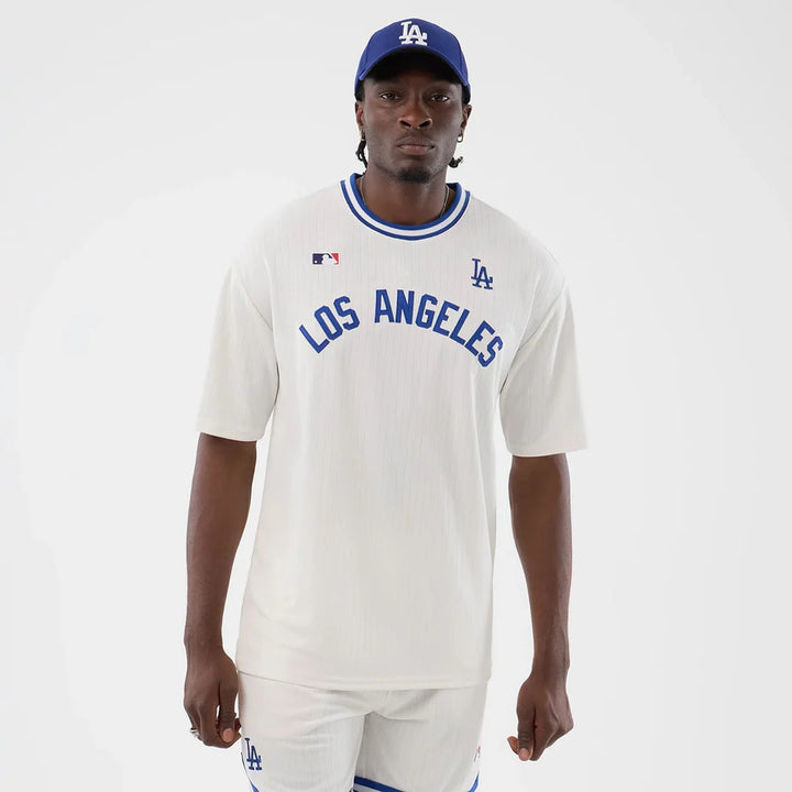 New Era LA Dodgers MLB Arch Open Oversized Tee white