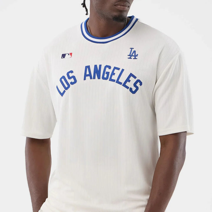 New Era LA Dodgers MLB Arch Open Oversized Tee white