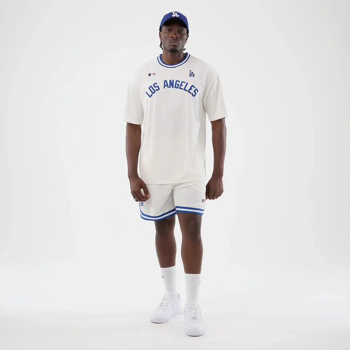 New Era LA Dodgers MLB Arch Open Oversized Tee white