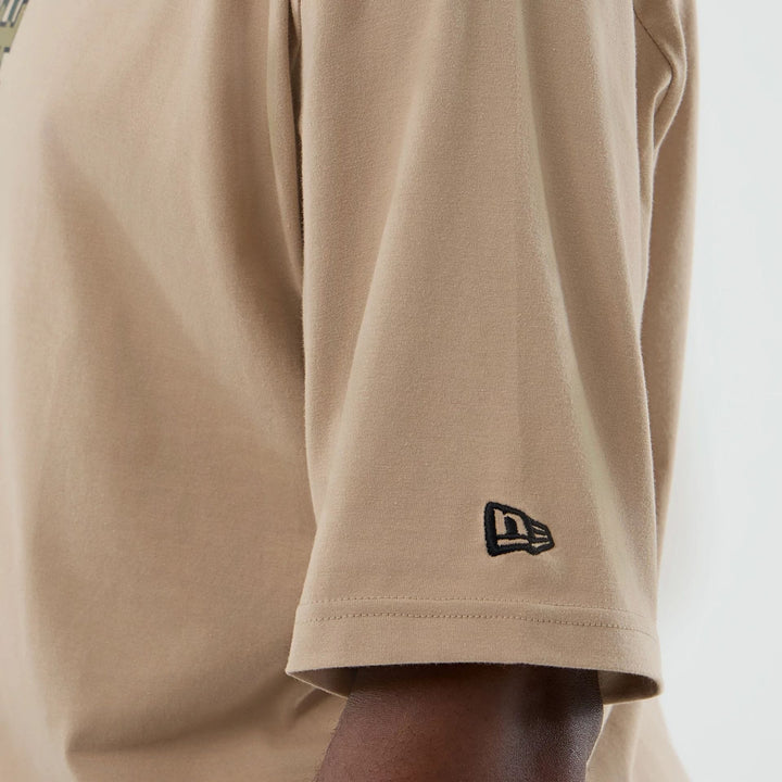 New Era MLB Infill Oversized tee LA Dodgers light beige - Shop-Tetuan