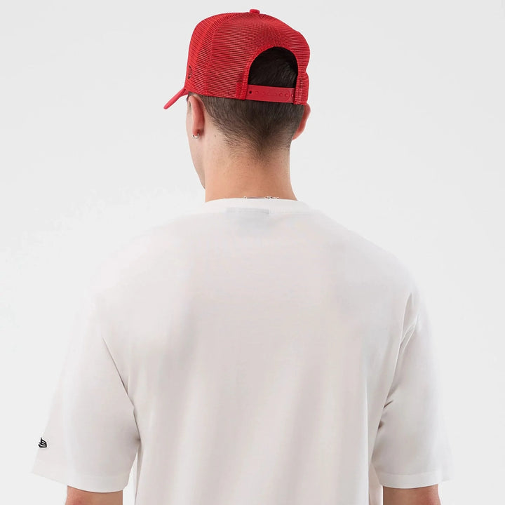 New Era NBA Basketball Graphic Oversized tee C Bulls white - Shop-Tetuan