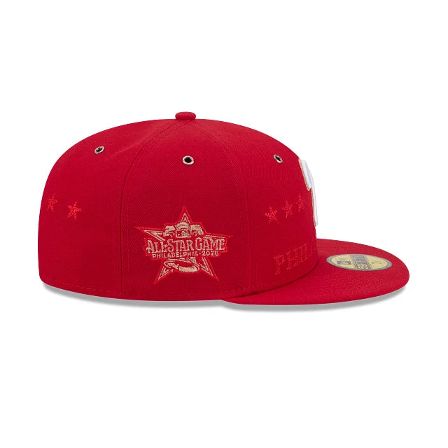 New Era MLB All Star Game 2026 59Fifty P Phillies red