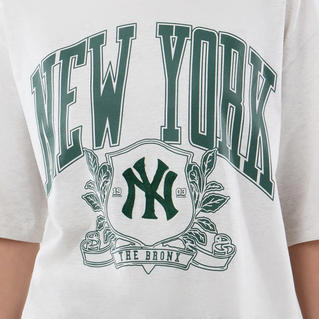New Era MLB Arch Graphic NY Yankees Oversized Tee pastel grey